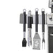 Yukon Glory 4 Piece Magnetic Grill Tools Set, Heavy Duty Stainless Steel, Contains Grill Fork, Basting Brush, Tongs and Multifunctional Spatula - Grill Parts America