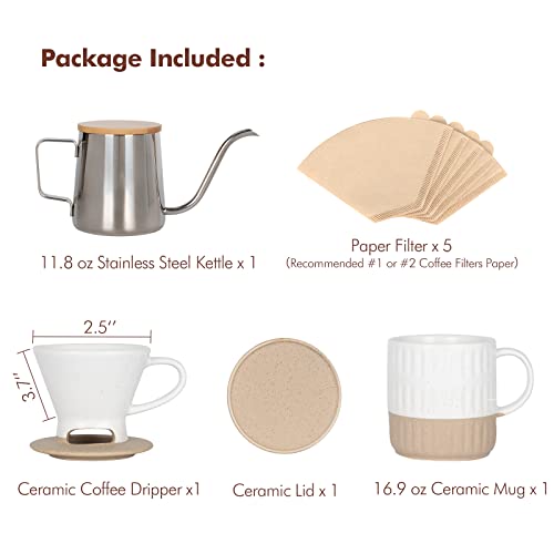 AELS Pour Over Coffee Maker Gift Set - Kitchen Parts America