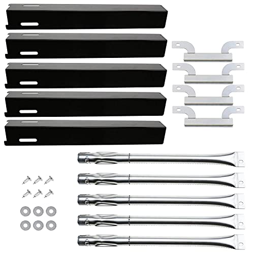 Hisencn Parts Kit Replacement Fits for Brinkmann 5 Burner 810-8501-S, 810-8502-S Gas Grill Models, Grill Burners, Heat Plates, Crossover Tubes - Grill Parts America