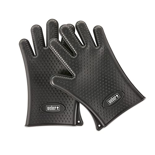Weber Silicone Grilling Gloves, Black - Grill Parts America