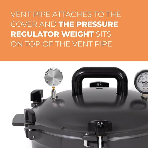 Pressure Regulator Weight Fit for All American 21.5qt,30qt,41qt Pressure Cooker Canner,Part of the Automatic Pressure Control - Fits All Our Pressure Cookers/Canners with a Vent Pipe - Grill Parts America
