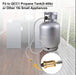 Shirbly Stainless Steel Propane Adapter Hose, 1Lb to 20Lb Propane Conversion for QCC1/Type1 LP Tank (10 Feet) - Grill Parts America