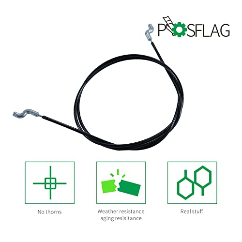 POSFLAG 2 Pack 762259MA Auger Clutch Cable with F6RTC Spark Plug Replaces Murray 1501124ma, Craftsman 762259ma, Auger Drive Cable 762259, Auger Cable 762259ma for Craftsman Murray Snowblowers - Grill Parts America