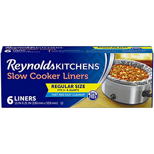Reynolds Kitchens Slow Cooker Liners, Regular (Fits 3-8 Quarts), 6 Count - Kitchen Parts America