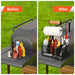 Lorbro Large Grill Utensil Caddy with Drawer, Picnic Camping Caddy with Paper Towel Holder, BBQ Organizer for Grilling Tool, Ideal Organizer for Picnic Condiment and Outdoor Griddle Accessories - Grill Parts America