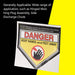 Huthbrother 3-Pcs Lawn Mower Safety Danger Keep Hands and Feet Away Deck Decal, for Most Lawn Mower Deck, Size 3.8inch×4.2inch, 610640 - Grill Parts America