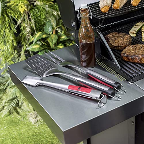 Char-Broil 140 767 - Comfort Grip 3 Piece Toolset, Stainless Steel,45 x 16 x 3 cm - Grill Parts America
