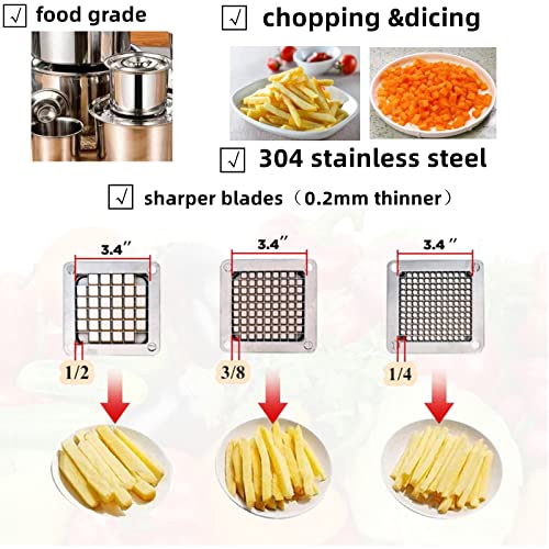 Havulhua 440C Commercial Food Grade Vegetable Chopper Dicer Blade Replacement Stainless Steel Blade for Chopper Dicer (1/4''+1/4''blade)… - Kitchen Parts America