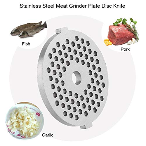 Stainless Steel Meat Grinder Plate Disc Knife Blades for Mixer and Chopper Attachment with Hole for Kitchen Accessory - Kitchen Parts America