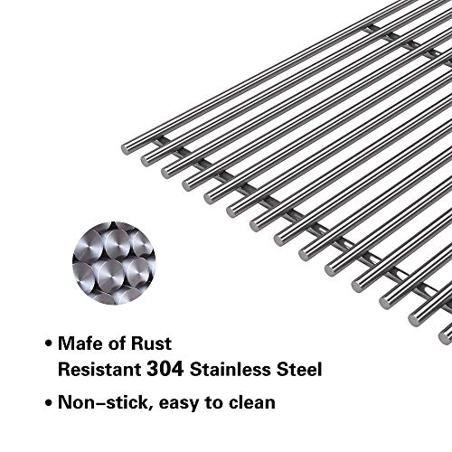 Htanch SF4103(3-Pack) 17 3/4" Stainless Steel Cooking Grid Grates Replacement for Charmglow 810-8410-F and Brinkmann 810-2410-S, 810-2411-F, 810-2411-S, 810-2511-S, 810-4557-0, 810-7490-F, 810-8410-F - Grill Parts America