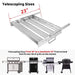 Utheer 25" x 16" Flat Top Cooking Griddle, 304 Stainless Steel Griddle Grill with Retractable Stand Accommodates Different Size of Grill, Stove Top Griddle for Weber, Charbroil, Nexgrill Gas Grill - Grill Parts America