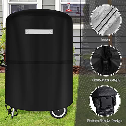 Charcoal Grill Cover for Weber 22 Inch Kettle Grill Accessories, Heavy Duty Waterproof BBQ Cover, UV & Dust & Rip-Proof, Barbecue Cover & Gas Grill Covers for Weber Char-Broil Charcoal Kettle Grills - Grill Parts America