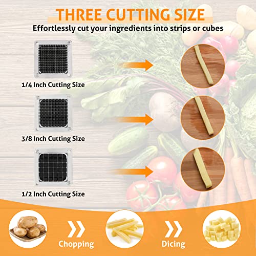 WICHEMI Dicer Blades Commercial Vegetable Chopper Dicer Blade Replacement Stainless Steel Blade for Chopper Dicer Commercial Vegetable Fruit Dicer Replace Blade (3/8" Blade) - Kitchen Parts America