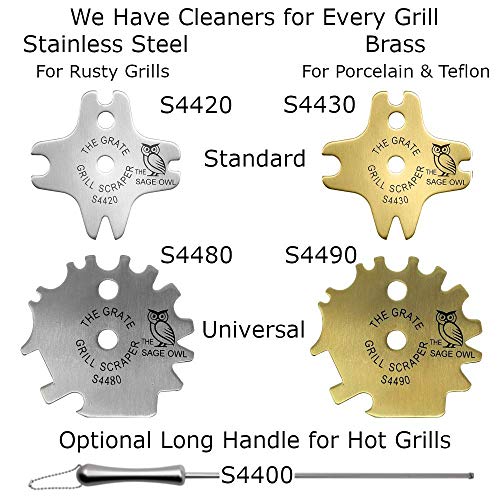 The Sage Owl Safe Brass Barbeque Grill Cleaner - Grill Parts America