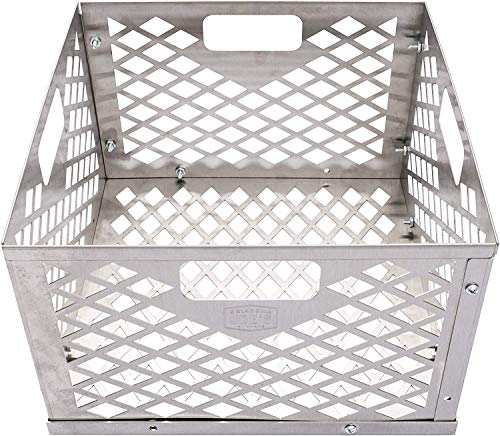 Oklahoma Joe's 5279338P04 Stainless Steel Offset Smoker Charcoal Firebox Basket, Silver - Grill Parts America