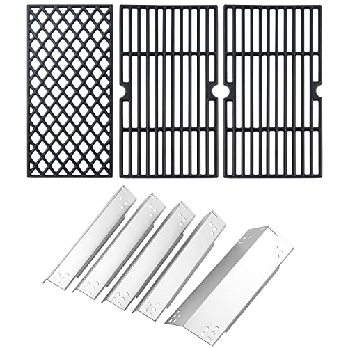 70-02-411 70-02-412 DGH474CRP Heat Shield Grill Grates Grill Replacement Parts for Dyna Glo DGH474CRP-D DGH474CRN-D 70-01-911 70-02-656 70-01-910 Side Sear PLUS and Main Burner Cover Grill Parts - Grill Parts America