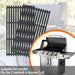 DelyCuise 17" Grill Grates Replacement for Charbroil Tru-Infrared 463242715 463242716 463276016 466242715 466242815 463240015 Porcelain Cast Iron Cooking Grids for Nexgrill 720-0882A, 3 Pack - Grill Parts America