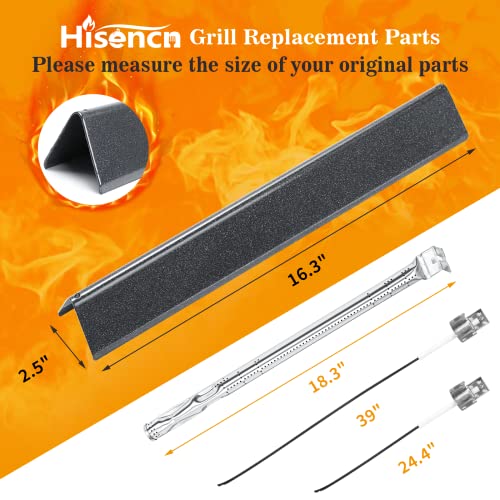 Hisencn Replacement Parts for Members Mark G54502-1, G54502, Heat Tent and Grill Burner& Igniter, Replacement Parts for Member's Mark Pro Series 4 Burner Gas Grill - Grill Parts America