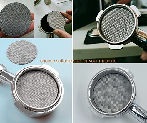 3PCS Professional 51mm Coffee Puck Screen/Espresso Portafilter Lower Shower Screen/Contact Screen/Reusable Filter Screen - 1.7mm Thickness 150um - Stainless Steel - Kitchen Parts America