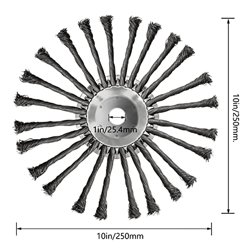 NeJesZoe 10 inch Unbreakable Steel Wire Weed Brush Cutter Trimmer Head,Lightweight Wired Trimmer Blade for Weed Eater,Wired Weed Cutter Universal Attachments Head,Upgraded Rotary Weed Eater Head - Grill Parts America