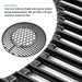 Hongso 8835 21.5 Inch Non-Stick Polished Porcelain Coated Grill Grates for Weber Original Kettle Premium 22 Inch Charcoal Grill, 22" Weber Performer Premium, Deluxe Charcoal Grill, 22'' Smokers - Grill Parts America