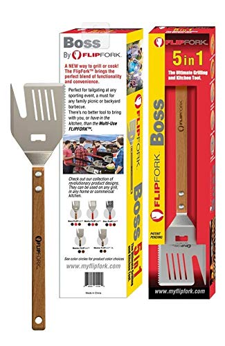 FlipFork-5 in 1 Grill Spatula Fork With Blade BBQ Tool - Grill Parts America