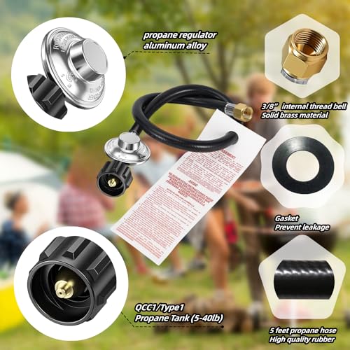 23080901 Universal Natural Gas to Propane Conversion Kit Includes 5FT Propane Regulator Hose and 3 Brass Jet Orifices, Propane Conversion Kit Grill for Weber Genesis or Genesis II - Grill Parts America