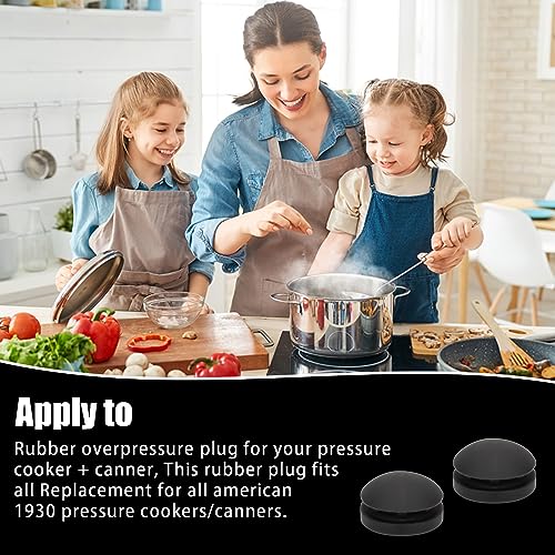 Rubber Pressure Cooker Plug Safety Device That Automatically Vents Steam（1930 - Overpressure Plug） - Fits All Our Pressure Cookers/Canners-2 PACK - Grill Parts America