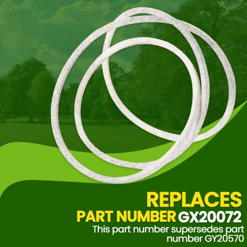 TonGass 42" Lawn Mower Deck Belt Compatible with John Deere Lawn Mower - Replaces Part Number GX20072 - Deck Drive Belt for Heavy-Duty Use - Compatible with 100 D100 E100 Series - Grill Parts America