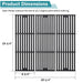 Criditpid Grill Grates Replacement for Char Griller 5050, 5650, 2121, 3001, 5072, 2123, 3072, 2828, 3030, 4000, King Griller 3008 5252, 19 3/4" Cast Iron Cooking Grid for Chargriller Duo 5050 Parts - Grill Parts America