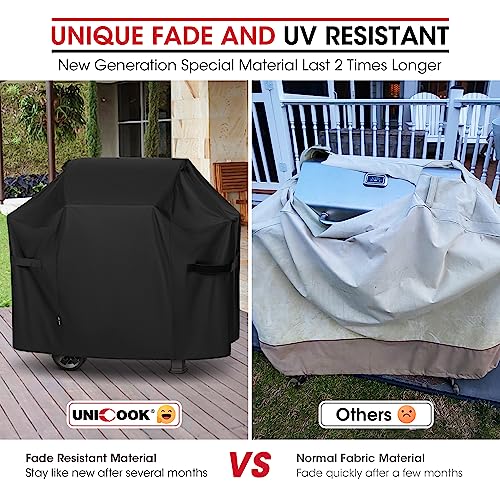 Unicook 51 Inch Grill Cover for Weber Spirit 300 and Spirit Il 300 Series Grills, Premium BBQ Grill Cover for Outdoor Grill, Heavy Duty Waterproof Fade Resistant, Compared to Weber 7139 - Grill Parts America