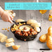 Kusini Electric Fondue Pot Set - Chocolate Fondue Kit - Temperature Control, Detachable Serving Trays, & 4 Roasting Forks - Gift Set & Date Night Idea. Serve at Movie Night or Game Night. - Grill Parts America