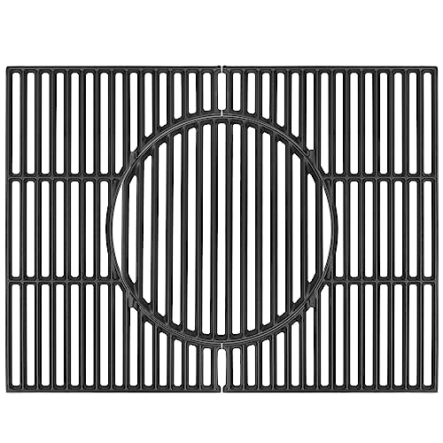 Outspark 64815 Gourmet BBQ System Grill Grates for Weber Spirit II 200/Spirit 200 SER(Model YRS 2013-Current),Cast Iron Cooking Grid for Weber Spirit Spirit 2 E-210 S-210 E-220 S-220,7637,67022 - Grill Parts America