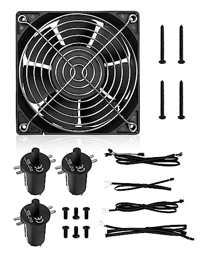 Fan and Lid/Door Switch Replacement Kit Compatible with Masterbuilt Gravity Series 560 1050 800 Digital Charcoal Grill and Smoker Combo, Replace 9904190041, 9904190045 - Grill Parts America