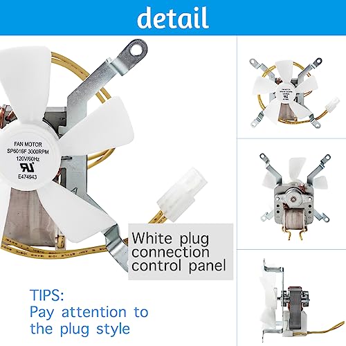 Suppmen Grill Draft Inducer Fan Kit/Induction Kit Replacement Parts for Pellet Grills and Smokers, Comes with 1pc Cable Zip Ties and one Fuses - Grill Parts America