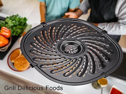 Air Fryer Replacement Grill Pan For Power XL 7QT Air Fryers,Nonstick Coating Crisper Plate,Air Fryer Replacement Parts,Air Fryer Rack,Air Fryer Accessories - Grill Parts America