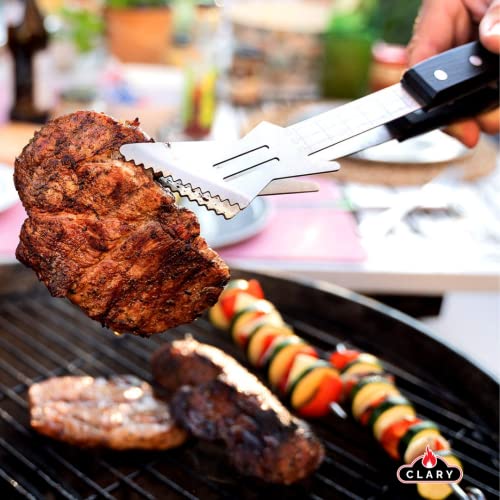 Clary BBQ Tools, Grill Accessories Gift for Men, Guitar Shaped Tool Set Includes BBQ Spatula and Tongs, Grill Tools for Outdoor Grill - Grill Parts America