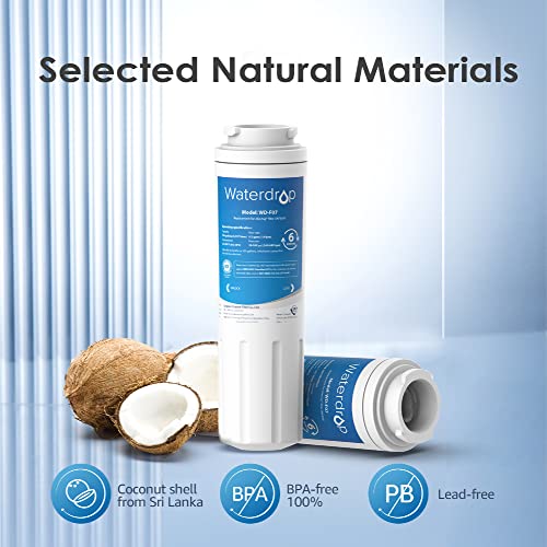 Waterdrop UKF8001 Refrigerator Water Filter 4, Compatible with Whirlpool EDR4RXD1, EveryDrop Filter 4, Maytag UKF8001AXX-750, UKF8001AXX-200, 46-9006, Puriclean II, WD-F07, 3 Filters - Grill Parts America
