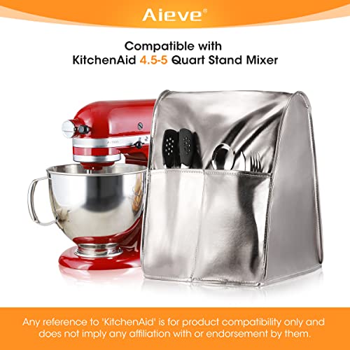 AIEVE Stand Mixer Cover Compatible with KitchenAid 4.5-5 Quart Stand Mixer, Stand Mixer Dust Cover with Large Pocket for Kitchenaid Mixer Attachments Kitchenaid Mixer Cover Mixer Accessories - Kitchen Parts America