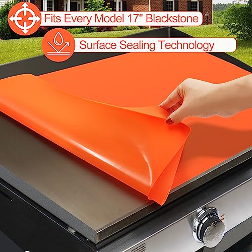 MOFEEZ Silicone Griddle Mat for Blackstone 17 Inch Griddle, Heavy Duty Food Grade Silicone Mat, Protect Griddle from Rodents, Insects, Debris, and Rust, All Season Cooking Protective Cover - Grill Parts America