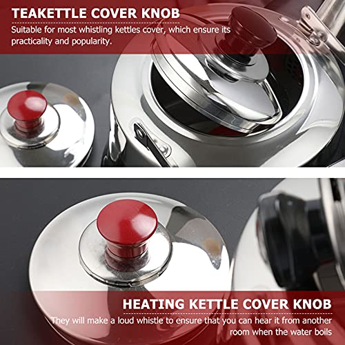Yardwe Top Lid Handle Water Kettle Lid Knobs Whistle Kettle Replacement Cover Knobs for Tea Kettle Teapot Cover Sounding Kettle Lid 6pcs - Kitchen Parts America