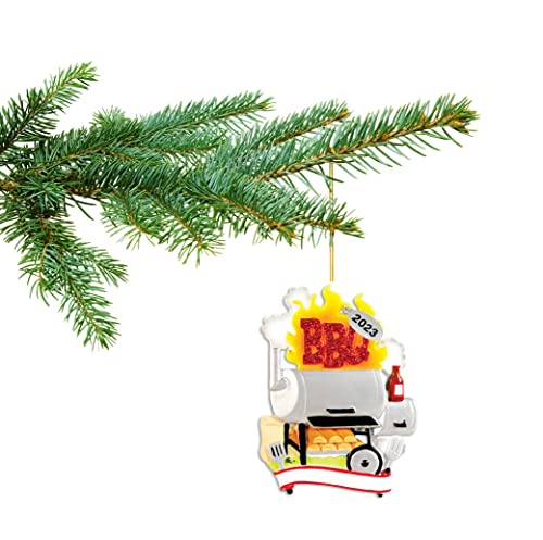 BBQ Ornament 2023 - BBQ Christmas Ornament - BBQ Grill - Smoker Ornament - Easy to Personalize at Home - Comes in a Gift Box so It's Ready for Giving - Grill Parts America