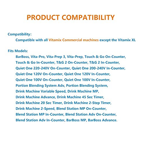 2 Pack Drive Socket 891 802, Replacement Parts Compatible with Vitamix Blender Blade Models 1002, 1230, 5006, 5012, 5039, 5057, 5062 and Blender Models VM0101, VM0115, VM0116E - Grill Parts America
