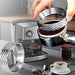 Espresso Dosing Funnel, Aluminum Alloy Coffee Dosing Ring Compatible with 58mm Portafilter Coffee Dosing Ring Compatible with All Espresso Magnetic Espresso Dosing Funnel Replacement Parts Silver - Kitchen Parts America