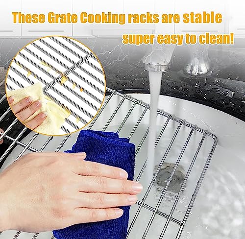 Hisencn Cooking Grate Replacement Parts for Masterbuilt Electric Smoker 30 Inch, 14.6" x 12.2", Stainless Steel Grids Masterbuilt MB20071117 Smoker grates Replacement, 3 Pack - Grill Parts America