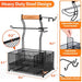 Lorbro Large Grill Utensil Caddy with Drawer, Picnic Camping Caddy with Paper Towel Holder, BBQ Organizer for Grilling Tool, Ideal Organizer for Picnic Condiment and Outdoor Griddle Accessories - Grill Parts America