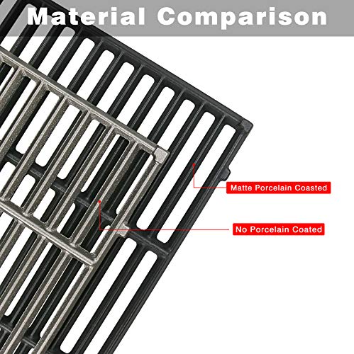 Hisencn 16 1/4'' Cooking Grates Replacement Parts for Dyna Glo DGF510SBP, DGF510SSP, DGF510SSP-D, DGB515SDP, DGF530SRP, Uniflame GBC1059WB, GBC1059WE-C, Backyard Grill BY12-084-029-98, BY13-101-001-13 - Grill Parts America