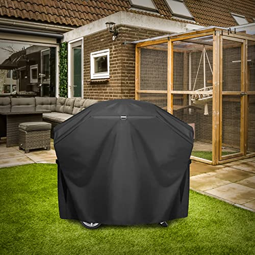 Grill Cover for Napoleon TravelQ 285X Scissor Cart,Heavy Duty and Waterproof BBQ Grill Cover for Napoleon Grill Accessories,Black - Grill Parts America