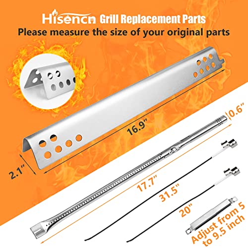 Hisencn Grill Replacement Parts for Charbroil Performance 475 4 Burner 463347017 463377319 463376017 463335517 463342119 463347418, G470-5200-W1 Burner, G470-0004-W1A Heat Plates and Cooking Grates - Grill Parts America