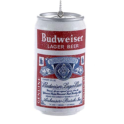 Vintage Budweiser Beer Can Resin Christmas Ornament Bud Lager Decoration New - Grill Parts America